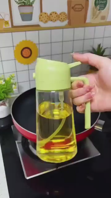 Vamor Oil Dispenser & Mist Spray Bottle, Cooking/Baking Tool & Accessories, Leakproof Seasoning Bottle, Cooking Oil Container 500ml Multicolor(Pack of 1)